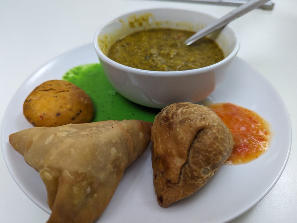 Lilys samosas and dhal