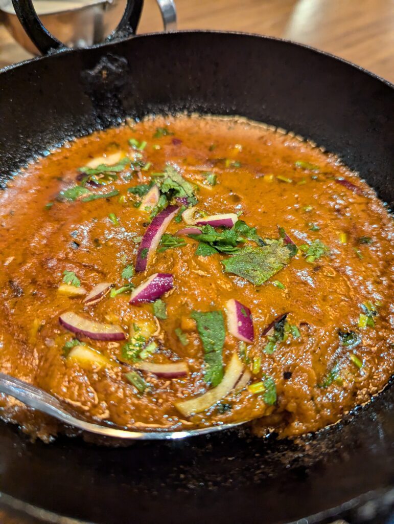 A typical balti - the dish is called a balti