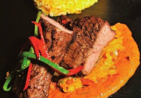Pan fried Spicy Beef steak Pan fried spicy beef steak