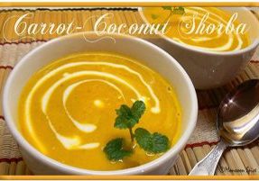 Carrot Coconut Shorba Soup