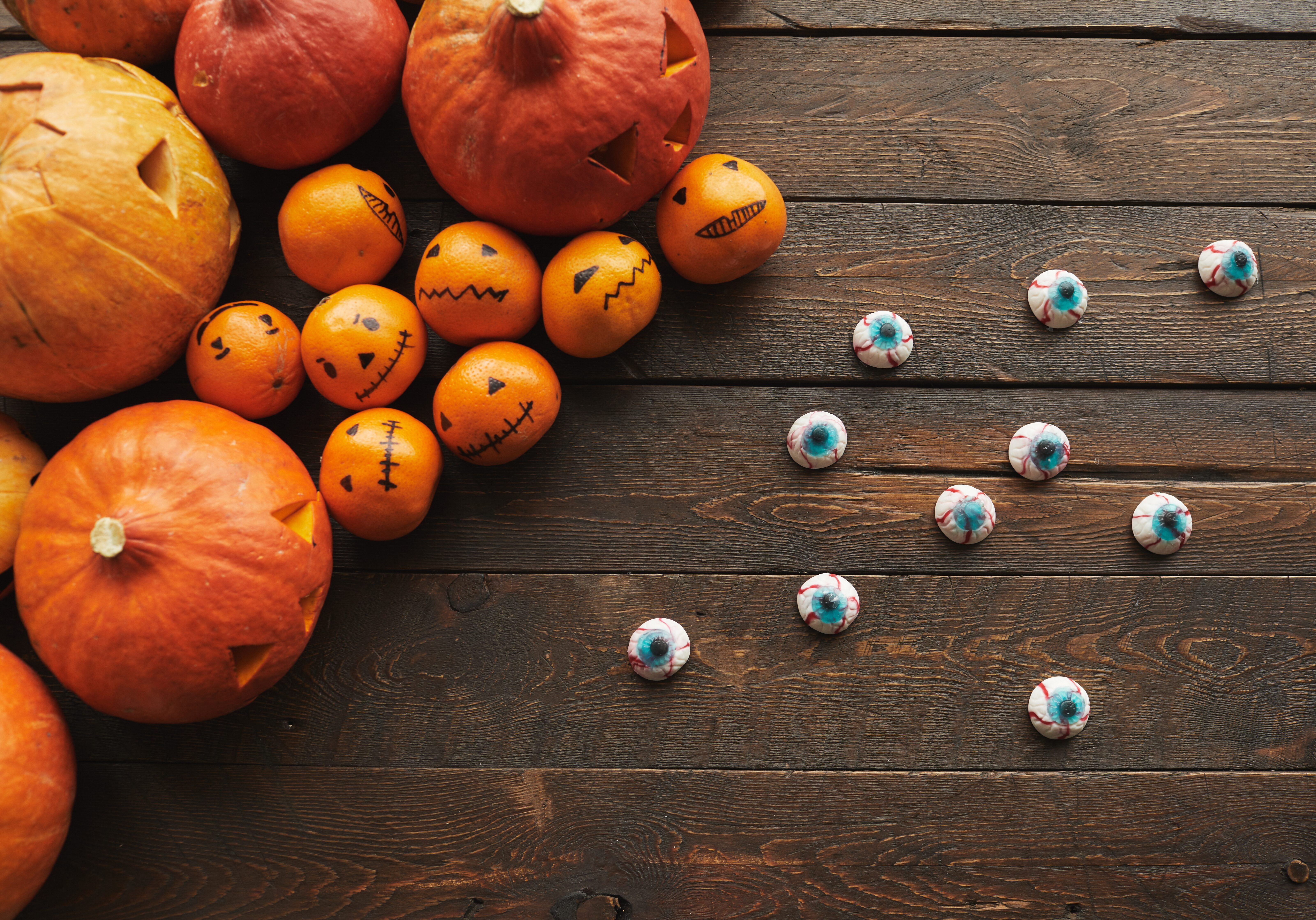 Eyeballs are ideal for a Halloween curry