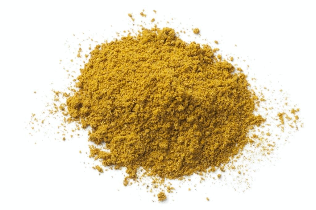 Heap of ground curry powder