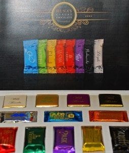 restaurant branded chocolates