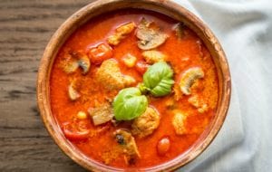 Thai red chicken curry