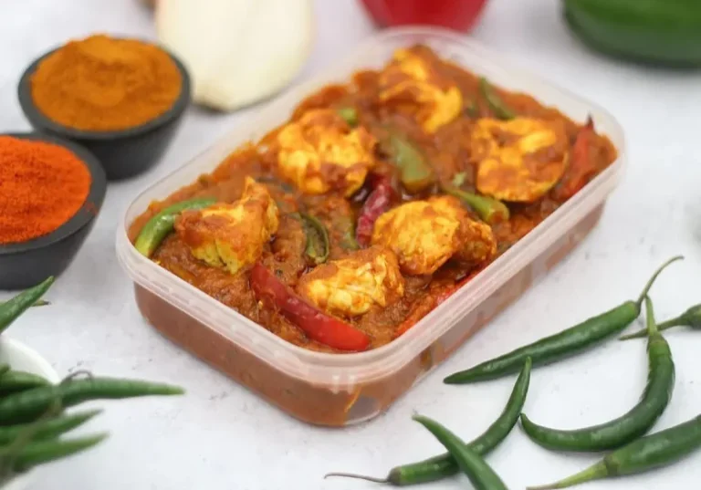 Chicken Jal Frezi with plenty of green chillis
